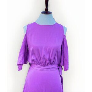 Closet london Womens Cold Shoulder Waist Tie Dress Size 4 US $130